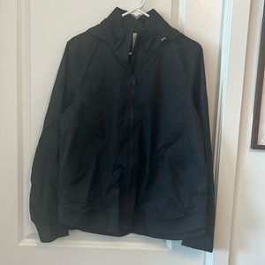 Lululemon black rain jacket size 10
